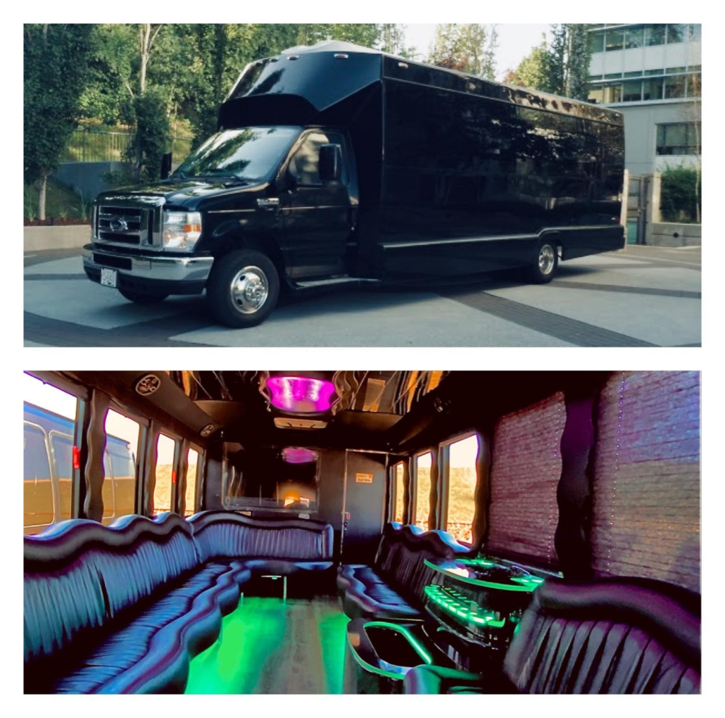 Tiffany 18 passenger limo bus